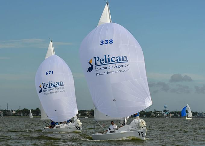 sailboats with pelican sails